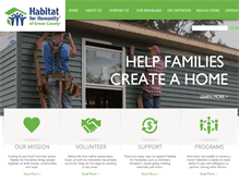 Tablet Screenshot of greencountyhabitat.org